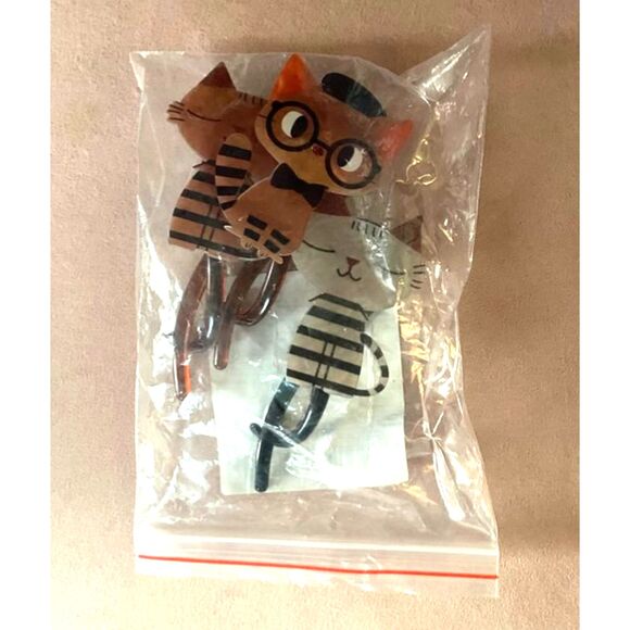 NWT French twist Parisian Kitty cats hair doodles! So adorable! - Picture 4 of 4